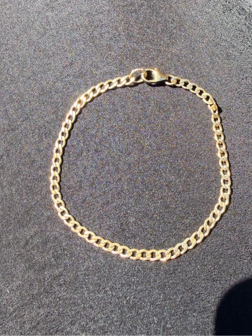 14k gold fill curb chain